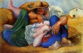 La sieste Nap schlafende Bauern 1932 kubist Pablo Picasso